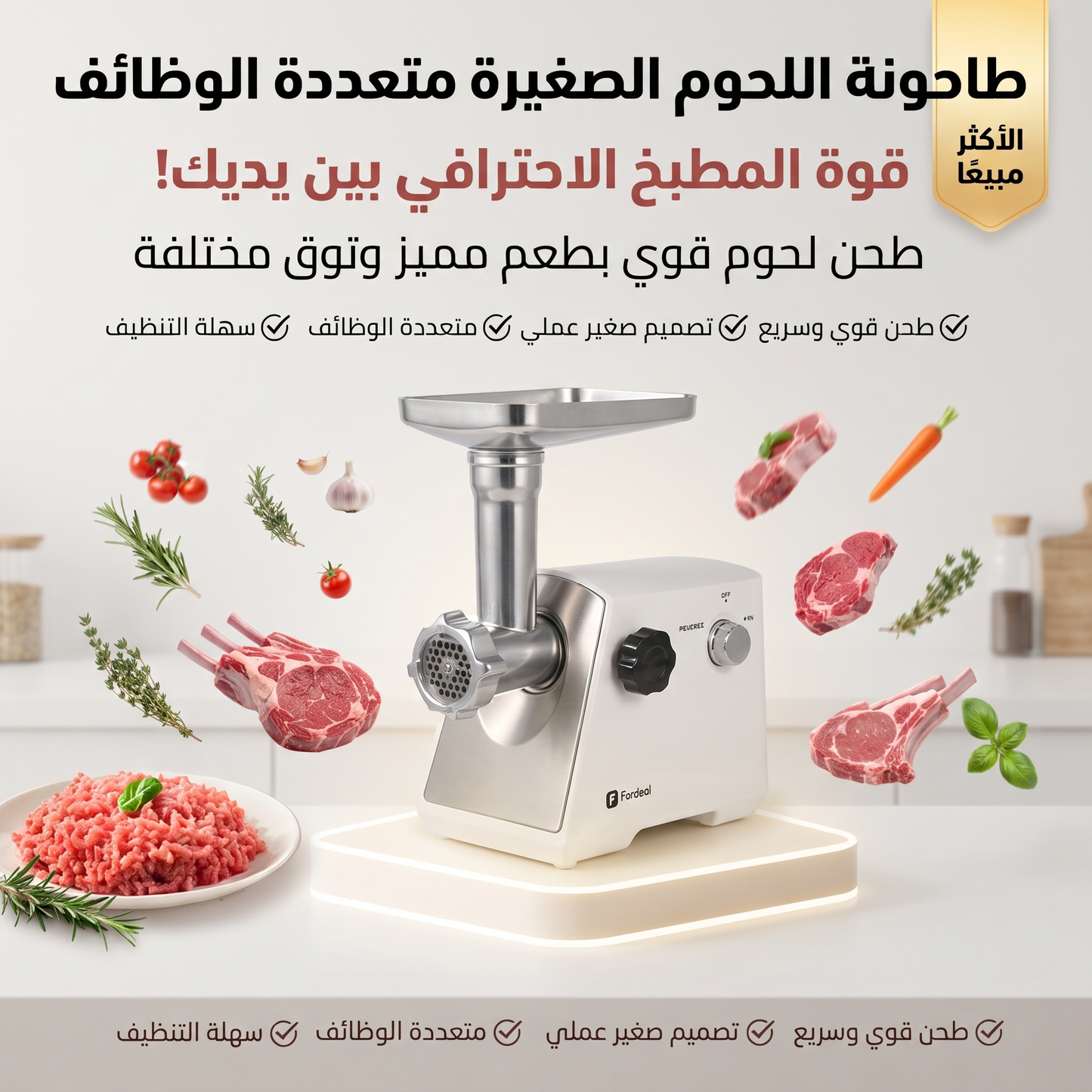 طاحونة اللحوم الصغيرة متعددة الوظائف