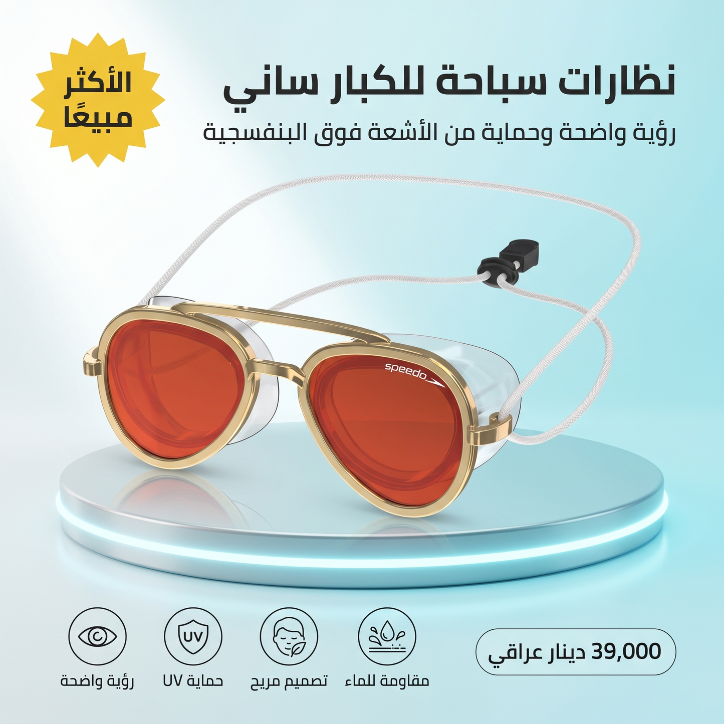 نظارات سباحة للكبار ساني